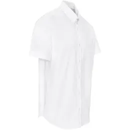 Mens Short Sleeve Sheffield White Side